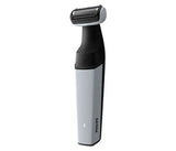 Philips Body groom with foil shaver, 40 min runtime, 8h direct charge, 3mm bi-directional trimming comb, grey color, small closed box