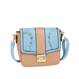 Silk Avenue - AG00628 - Pink / Blue Cross Body Shoulder Bag