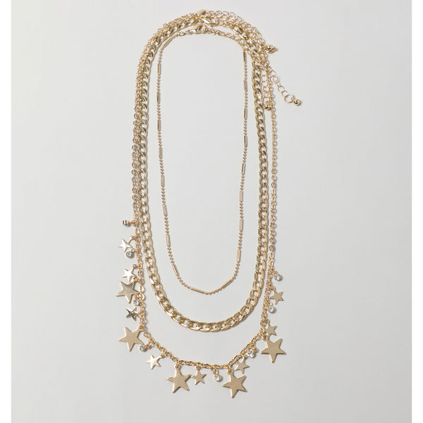 Lefties- Gold Pack Of Necklaces With Stars