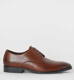 H&M- Men Derby Shoes- Dark brown