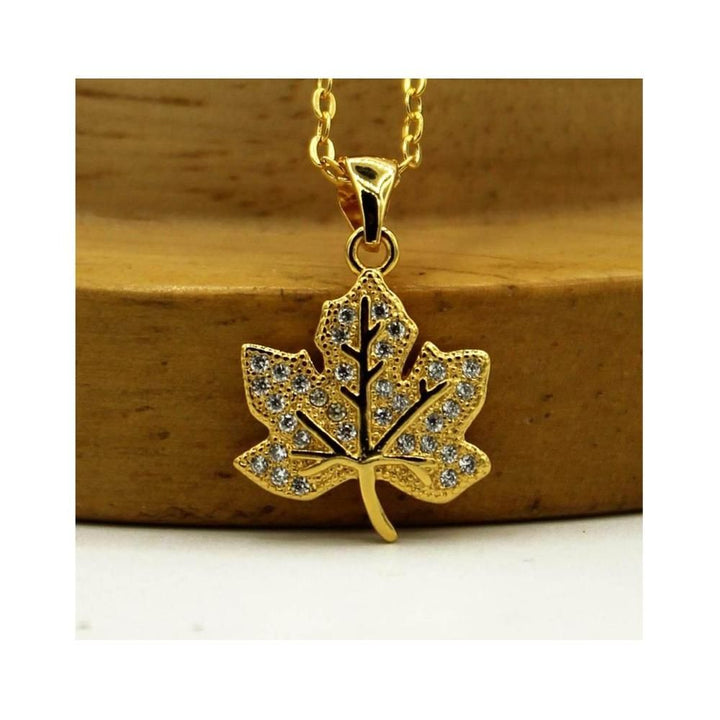 Garnet Lane- ZIRCON MAPLE LEAF CHAIN