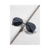 Shein- Men's upper strap reflective aviator sunglasses