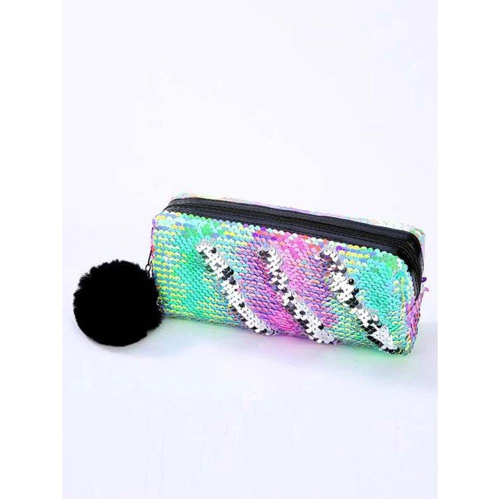 Shein- 1pc Sequins Decor Pencil Bag