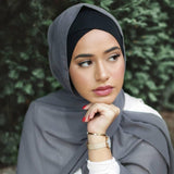 The Hijaab Shop- Cross Bonnet- Black (1 Pcs)