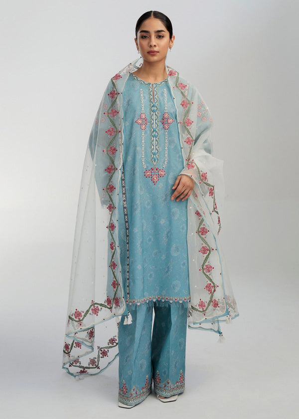 Coco by Zara Shahjahan - Embroidered Lawn Suits Unstitched 3 Piece CZS23S 6B - Summer Collection
