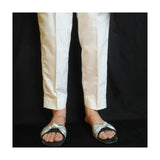 Zardi- Plain Trouser Pant - Cotton - Off-White - ZT116