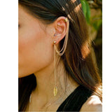 Shein- Chain Earrings With Paper Details 1 Piece