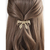 Shein - Bow Decor Hair Clip- Gold