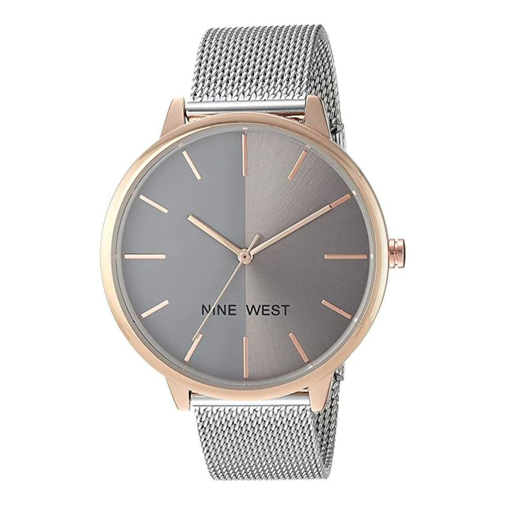 Nine West- Nine West Womens NW/1981 Sunray Dial Mesh Bracelet Watch