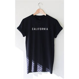 Wf Store Brand-CALIFORNIA Printed Half Sleeves Tee- Black