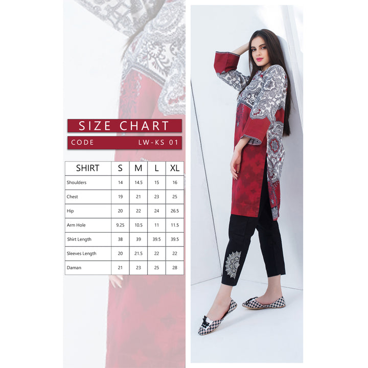 Keshia- Stitched Printed Kurti Bundle 12