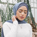 The Hijab Shop- Cross Bonnet- Grey (1 Pcs)
