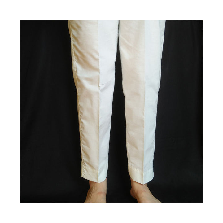 Zardi- Plain Trouser Pant - Cotton - Off-White - ZT116