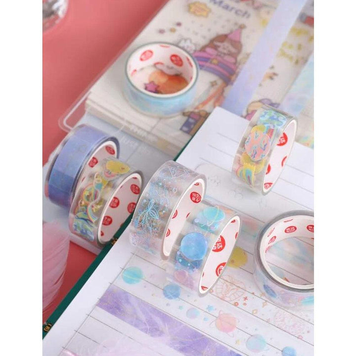 Shein- 5rolls Mixed Pattern Decorative Tape