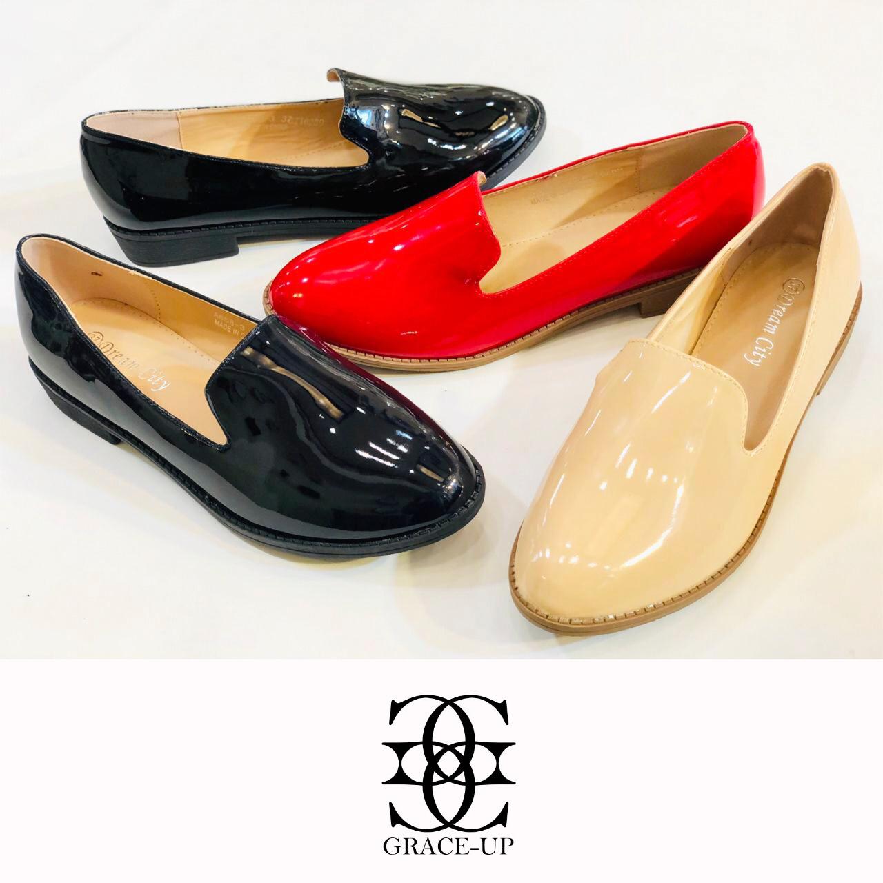 Bagallery Grace Up Flats A286 New – Bagallery
