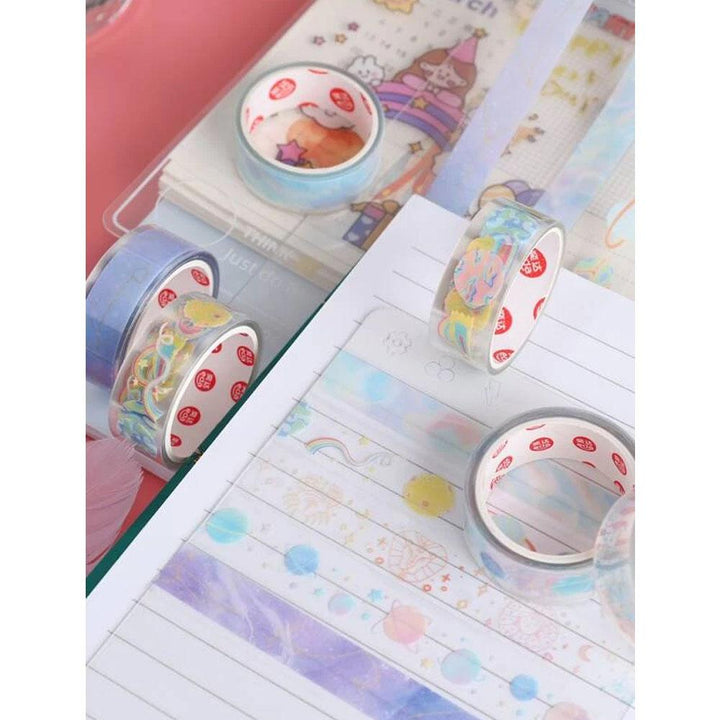 Shein- 5rolls Mixed Pattern Decorative Tape