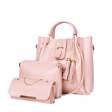 Styleit-Pink 3 pieces Handbag