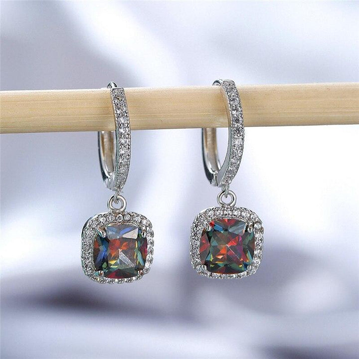 Zardi- AAA Zircon - Drop Earring  - Silver - AE152