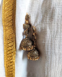 Sheen- Butterfly Antique Jhumkas (Gold)