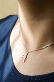 Zardi- AGN0033 - Silver Plated Crystal Bird Necklace