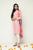 Sheep Pink Sapphire Screen Printed Shirt With Dupatta