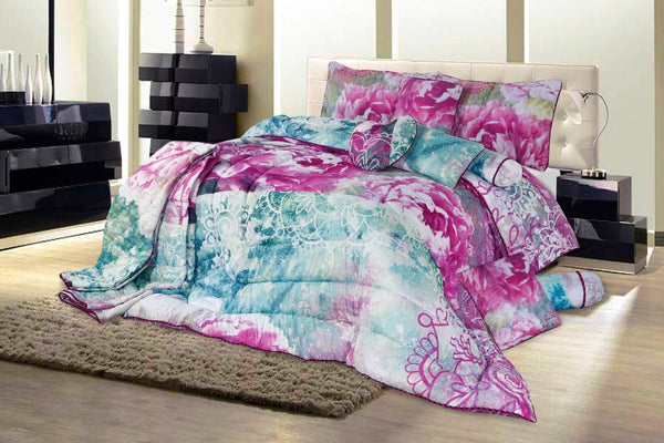 RUCHE - African Violet - 10 Piece Comforter Set