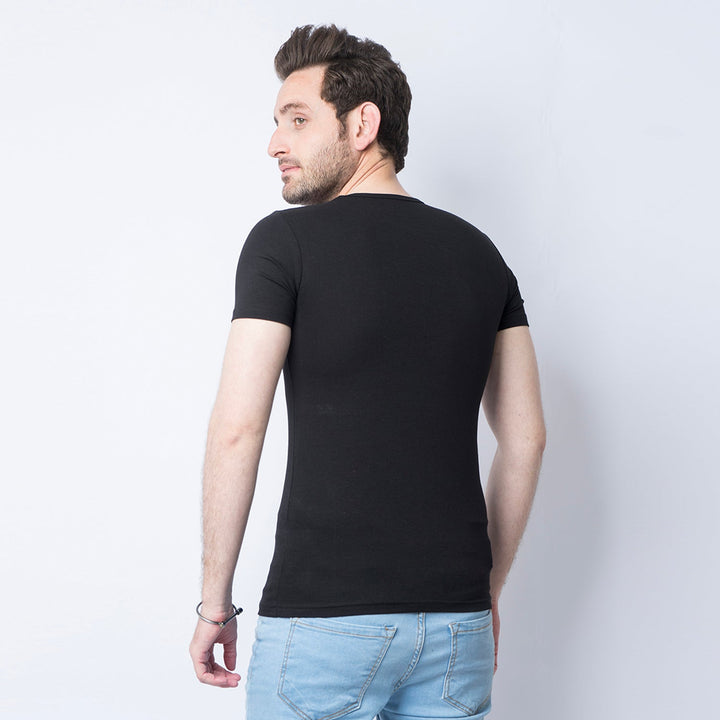 VYBE-Awesome PRINTED T-Shirts-Black