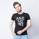 VYBE -Awesome PRINTED T-Shirts-Black