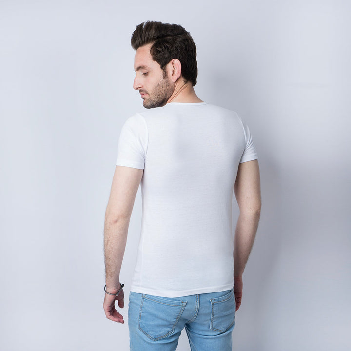 VYBE-Confidence PRINTED T-Shirts-WHITE