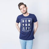 VYBE -NEW YRK CITY PRINTED T-Shirts-NAVY