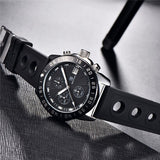 Benyar - By-5198 2022 Black Men Watch Chronograph With Strap Silicone Water resistance 10BAR