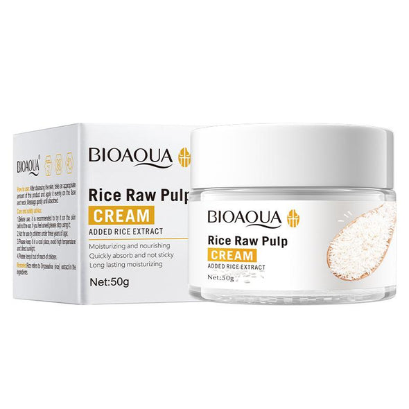 BIOAQUA - Rice Raw Pulp Moisturizing Face Cream 50g