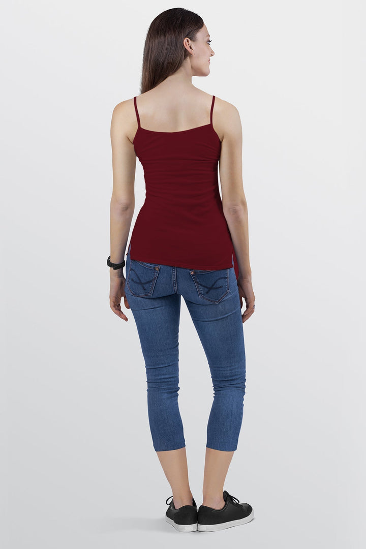 BLS - Colleen Streachable Cotton Camisole - Bordo