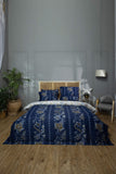 Sapphire- Blue Chintz - Bed Sheet