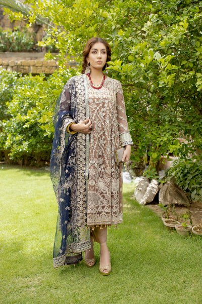 MI Creations X Dr. Harris - Baroque Embroidered Luxury Chiffon collection with Fancy Dupatta BQC-001