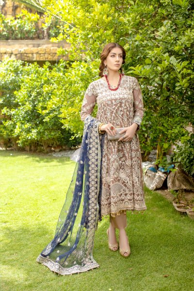 MI Creations X Dr. Harris - Baroque Embroidered Luxury Chiffon collection with Fancy Dupatta BQC-001