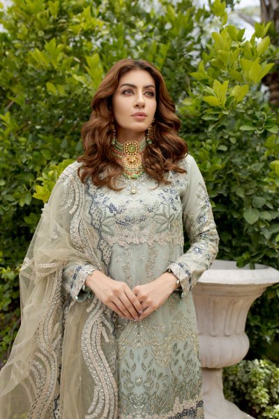 MI Creations X Dr. Harris - Baroque Embroidered Luxury Chiffon collection with Fancy Dupatta BQC-003