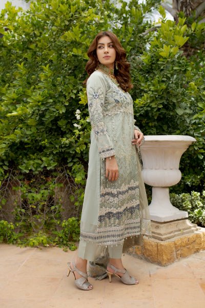 MI Creations X Dr. Harris - Baroque Embroidered Luxury Chiffon collection with Fancy Dupatta BQC-004