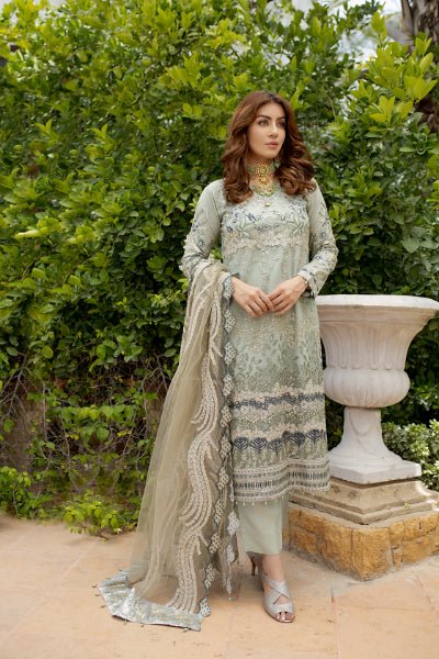 MI Creations X Dr. Harris - Baroque Embroidered Luxury Chiffon collection with Fancy Dupatta BQC-003