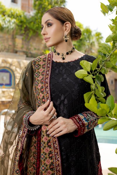 MI Creations X Dr. Harris - Baroque Embroidered Luxury Chiffon collection with Fancy Dupatta BQC-005