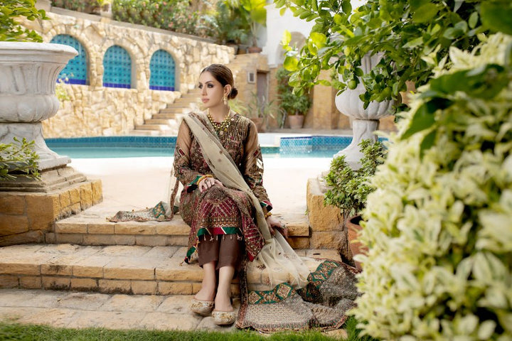 MI Creations X Dr. Harris - Baroque Embroidered Luxury Chiffon collection with Fancy Dupatta BQC-006