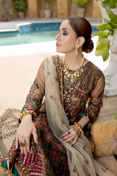 MI Creations X Dr. Harris - Baroque Embroidered Luxury Chiffon collection with Fancy Dupatta BQC-006