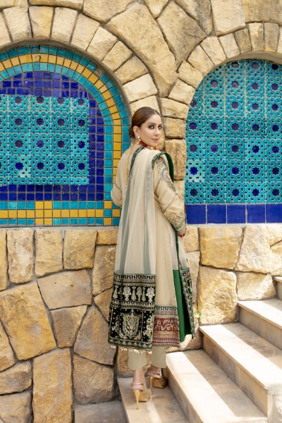 MI Creations X Dr. Harris - Baroque Embroidered Luxury Chiffon collection with Fancy Dupatta BQC-007