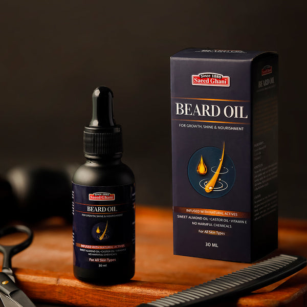 Saeed Ghani - Beard Oil - For Growth, Shine & Nourishment - 30ml