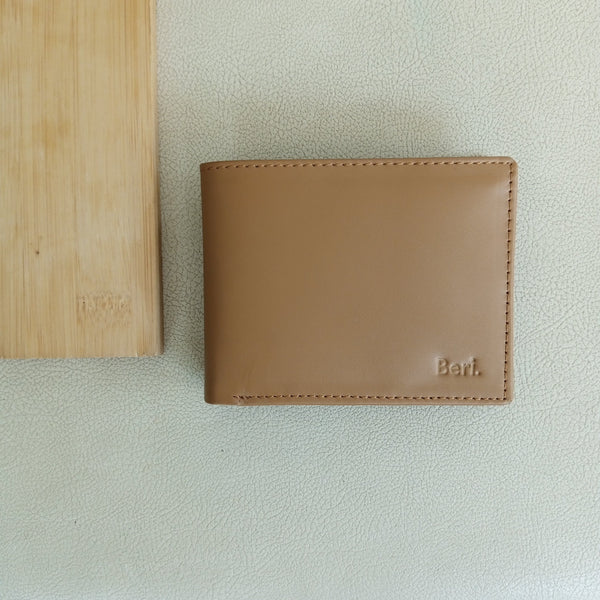 Beri.- genuine leather men's wallet chocolate brown