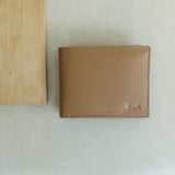 Beri - Authentic Cowhide Leather Men's Wallet - Tawny Brown