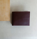 Beri. - Beri.- genuine leather men's wallet chocolate brown