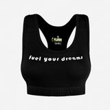 Flush Fashion- Women's Seamless Sports Bra, Support for Yoga Gym - Pack of 2