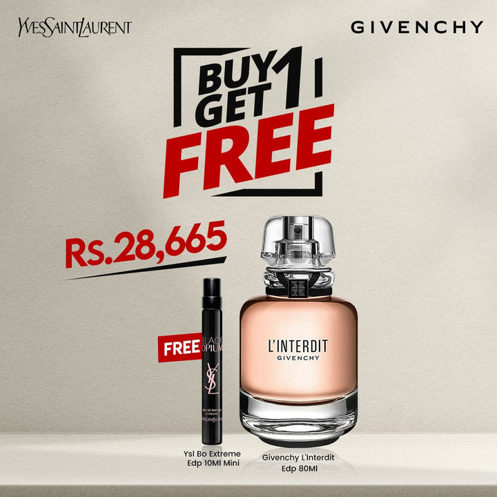 Givenchy L'Interdit Edp 80Ml + Ysl Bo Extreme Edp 10Ml - Mini