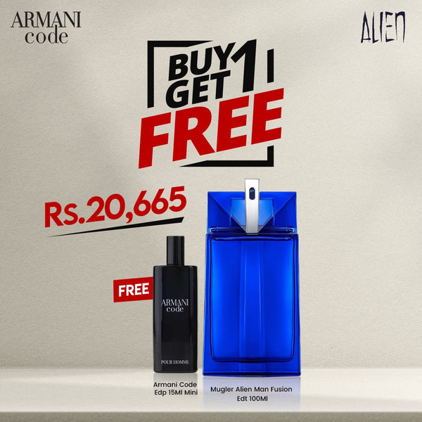 Mugler Alien Man Fusion Edt 100Ml + Armani Code Homme Edp 15Ml Mini